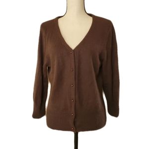 Hillard & Hanson Angora Cardigan Sweater